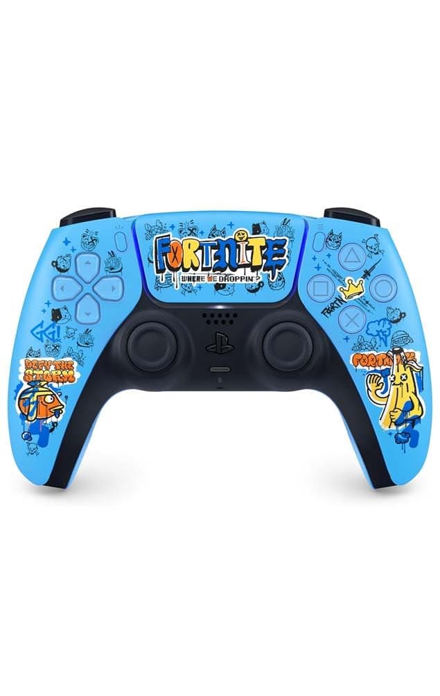 Sony, Manette PlayStation 5 officielle DualSense, Sans fil, Batterie rechargeable, Bluetooth, Compatible avec PS5, Édition : Fortnite - Image 1