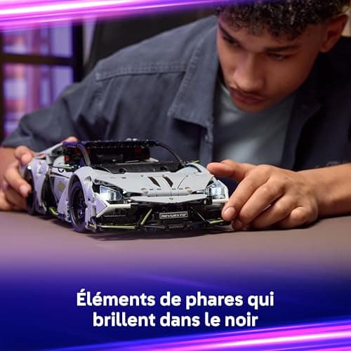 LEGO Technic Supercar Lamborghini Revuelto - Jouet de Construction - Voiture Télécommandée - Maquette avec Phares, Direction & Batterie Rechargeable - Cadeau pour Garçon dès 10 Ans 42214 - Image 5