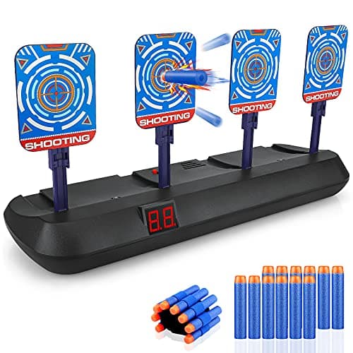 Electronic Nerf Target, Teenage Boy Gift 3-10 Years, Automatic Sports Shooting Target Game with Sound Effect, 20 Darts for Nerf Gun Toy Children Birthday Christmas Easter Gifts - Image 2