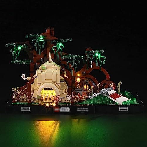 YEABRICKS LED Light for Lego-75330 Star Wars Dagobah Jedi Training Diorama Model Building Blocks (Lego Set Not Included) - Image 2