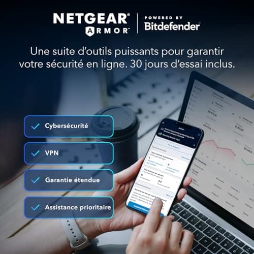NETGEAR NETGEAR WiFi 6 Router (RAX9) - Security Features, AX1800 WiFi Speed (up to 1.8Gbps) - Covers up to 90m2 and 20 devices - Image 8