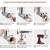 Metal Meat Grinder with Pusher and 3 Stuffing Tubes for Sausages, Durable Extension Fits All KitchenAid Models - Image 6