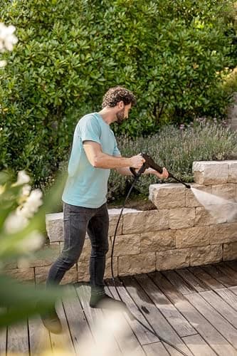 Kärcher K 7 WCM FJ Home pressure washer, max. pressure 180 bar, flow rate: 600 l/h, surface power: 60 m²/h, weight: 17.1 kg, HD gun, Vario Power jet hose, rotabuse and nozzle - Image 4