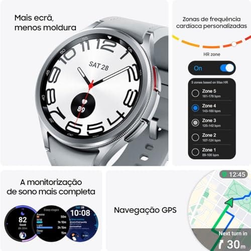 Smartwatch Samsung Galaxy Watch 6 Classic 43 mm Silver - Image 5