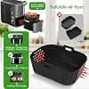 VINATO Air Fryer Silicone Moulds, 2 Pieces, 19 x 14 x 7 cm Accessories for Ninja Double Stack XL 9.5L SL400EU (SL400UK/AF400UK/AF300UK), Reusable Dish Oven, Microwave - Image 3