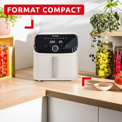 Moulinex Easy Fry Collection Ivory 7L, air fryer, Extra large capacity, 8 intuitive programs, Compact size, EZ855AF0 - Image 5