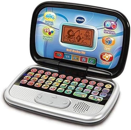 VTech - Black Genius Kid's Ordi, Children's Computer with Backlit Screen, 20 Evolutionary Activities and Games, Educational Toy, Gift for Children from 3 to 7 Years - English Content - Image 2