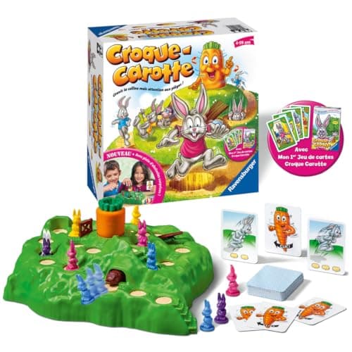 Ravensburger - Croque Carotte - Board Game - Children and Parents - Fun Course Game - Includes Exclusive Card Game - 2 to 4 Players from 4 Years Old - Unisex - 20948 - French Version - Image 5