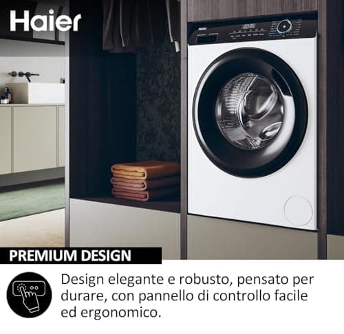 Haier I-Pro HD100-A2939-IT Series 3 10 kg Heat Pump Free Installation, Class A++, Programmable Start, with 3-in-1 Filter System, 59.4 x 66.5 x 84.5 cm, White - Image 6