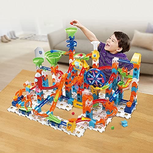 VTech - Marble Rush, Electronic Ball Circuit Rocket Set Electronic M100E, Building Set, 79 Pieces, 10 Balls, Gift for Children Aged 4 and Above - Image 8