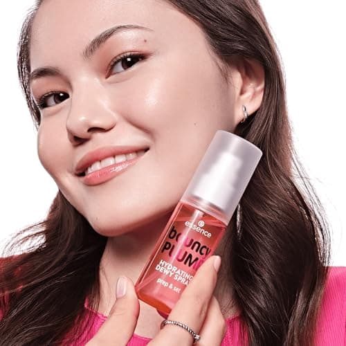 essence bouncy PLUMP HYDRATING DEWY SPRAY 10, Watermelon Fruity Setting Spray, Moisturizing, Radiant Finish, Ultra-Fine Mist, 50 ml - Image 4