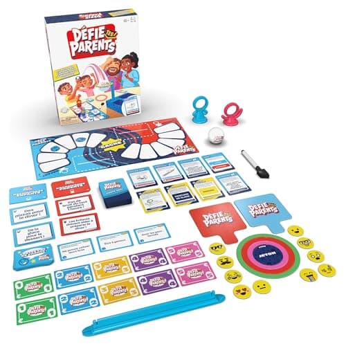 Spin Master Games - Défie Tes Parents 2025 - Jeu De Société Où Parents Et Enfants S’affrontent - Jeu De Plateau pour La Famille avec Questions Et Défis Amusants - Jouet Enfant 6 Ans Et + - Image 4