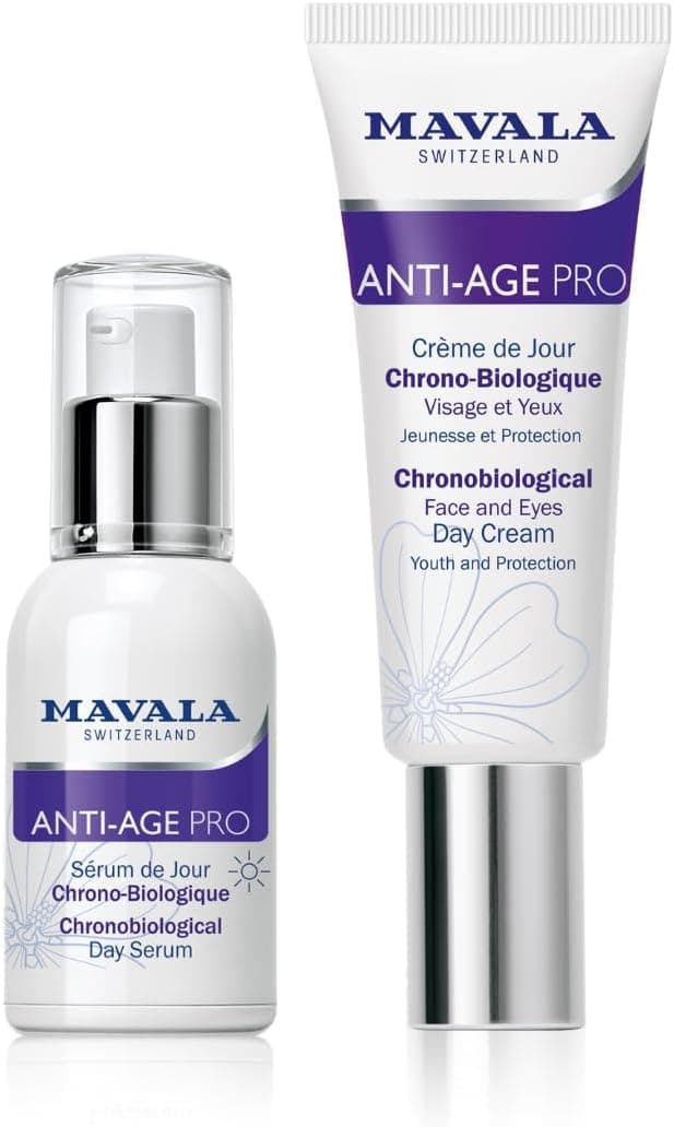 Duo Crème de Jour & Sérum de Jour Anti-Âge Pro - Soin Visage & Yeux - Routine Jeunesse Complète