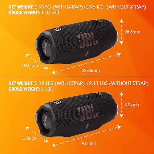 JBL Charge 6, Portable Wireless Bluetooth Speaker, 28 Hours Battery Life, IP68 Waterproof, Dust and Shock Resistant, JBL Pro Sound with AI Sound Boost, Auracast Multi-Speaker Connection, Blue - Image 7