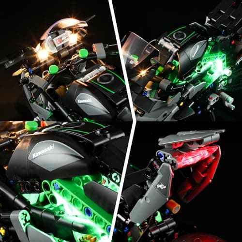 BRIKSMAX LEGO-42170 Kawasaki Ninja H2R Motorcycle LED Light Kit - Compatible with Lego Technic Building Kit - Lego Set NOT Included - Image 5