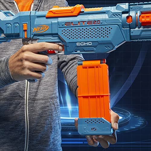 Nerf Elite 2.0, Echo CS-10 blaster, 24 Nerf darts, 10 dart charger, removable stock and gun extension, 4 tactical rails - Image 6