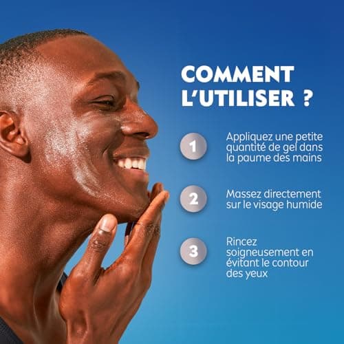 NIVEA MEN - Gel Nettoyant Visage Quotidien - Peau Rafraîchie Instantanément - Hydrocare - XXL - Aloe Vera & Pro-Vitamin B5-3 Effets Nettoyants - Non Desséchant - Élimine l'Excès de Sébum - 150 ml - Image 7