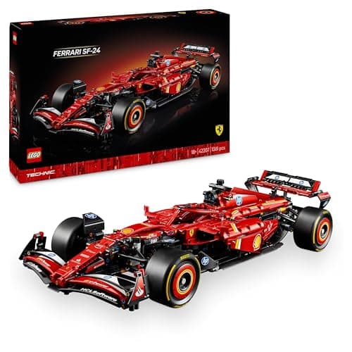 LEGO Technic F1 Ferrari SF-24 - Maquette de Voiture de Course Collector à échelle 1/8 - Inclut Moteur V6, boîte de Vitesses, DRS et Volant - Idée Cadeau pour Adulte et Adolescent 42207 - Image 2