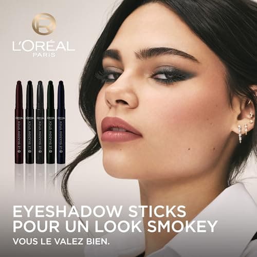L'Oréal Paris Eyeshadow Pencil Stick and Melting Cream Texture Long Lasting Pigmentation Resistant to Smudges Shadow Stick Shade 290 Midnight Black - Image 3