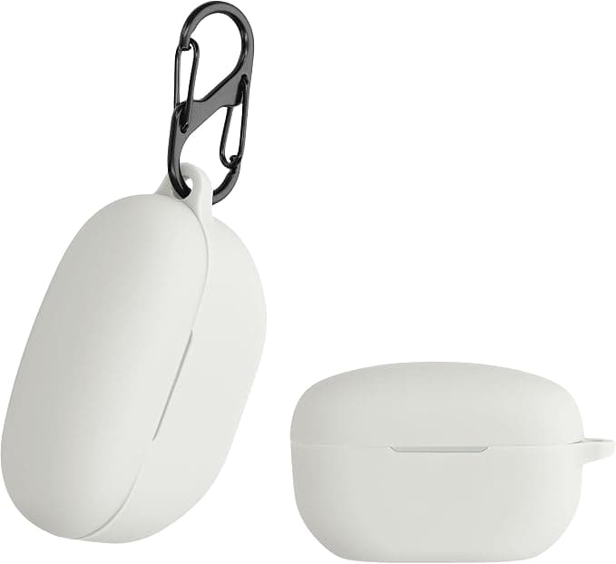 kwmobile Case Compatible with Sony WF-1000XM5 - Headphone Case Silicone Protective Case - White - Image 1