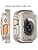 Diruite 2 Pieces Case for Apple Watch Ultra 3/2/1 49 mm Hard PC Material Ultra Thin Tempered Glass Screen Case, Titanium Steel, 49 mm - Image 4