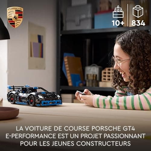 LEGO Technic Voiture de Course Porsche GT4 e-Performance - Modèle Télécommandé - Cadeau Interactif pour Les Enfants Garçons et Filles Qui Aiment Les Véhicules de Luxe à Partir de 10 Ans 42176 - Image 4
