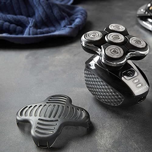 Remington Electric Shaver [Special Shaved/Bald Head] RX5 Ultimate (Ultra Fast & Easy, 5 Flexible Rotating Heads, Accurate Result, Cordless Use 50 Mins, Wet&Dry) XR1501 Trimmer - Image 4