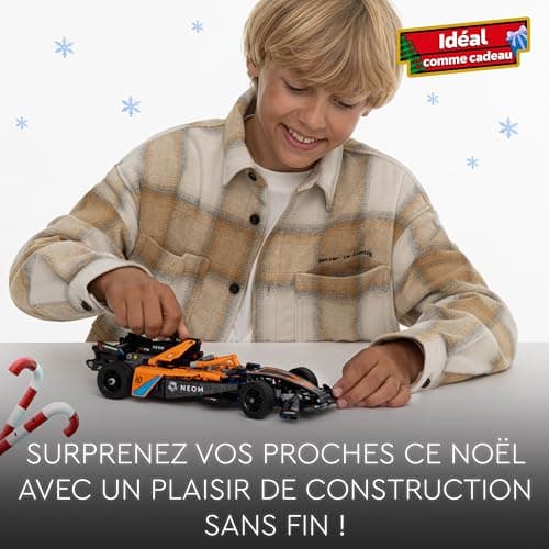 LEGO Technic NEOM McLaren Formula E Race Car, Voiture Jouet pour Enfants dès 9 Ans, Garçons et Filles, Set de Construction de Voiture à Rétrofriction, Décoration Chambre d'enfant, Idée Cadeau 42169 - Image 8