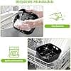 20CM Silicone Air Fryer Platinum Mould, Air Fryer Accessories for Philips 2000 Series 4.2L (NA229/00), Russell Hobbs 4.3L, 2PCS Reusable Silicone Airfryer Dish - Image 7