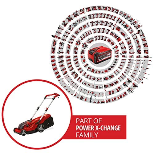 Einhell Professional RASARRO 36/38 Power X-Change Cordless Lawnmower (36V, 6-Position Cutting Height, Mulching, Carbon Free Motor) Comes with 2 x 4.0Ah Batteries and Fast Charger - Image 3