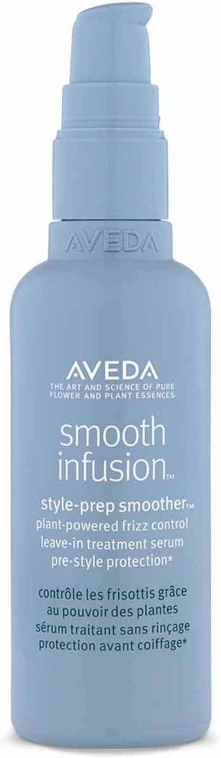 Aveda Smooth Infusion Style-Prep Smoother | Non-Greasy Anti-Frizz and Smoothing Serum for Hair | Thermal Protection | No Rinse & Silicone | 98% Natural Origin*, 100 ml - Image 1