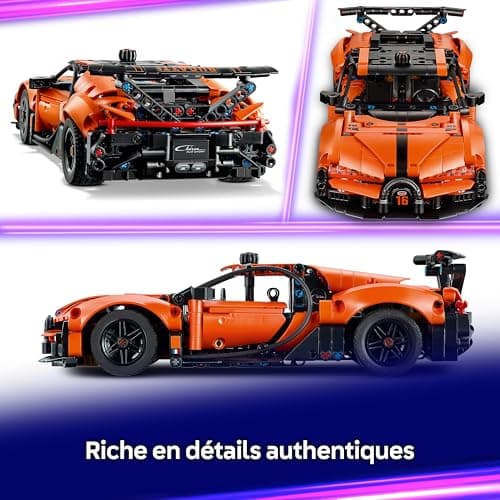 LEGO Technic Hypercar Bugatti Chiron Pur Sport - Maquette de Voiture de Course avec Moteur W16, Direction & Portes Ouvrantes - Cadeau pour Garçon dès 9 Ans & Fans de Sport Automobile 42222 - Image 7
