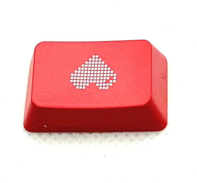 Red Heart CTRL Keycap for Logitech MX Switches G610 G512 G715 G713 G Pro X/Corsair K70 K65 K63 K95 Gaming Keyboard