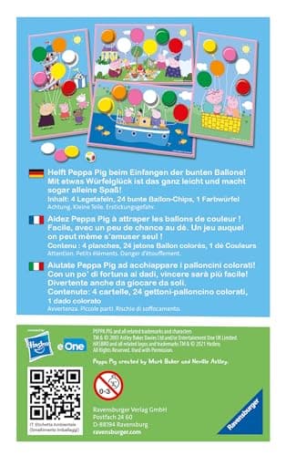 Ravensburger - Board game - Peppa Pig - Colourful balloons - Family board game - Observation and Luck - Ages 7+ - 2 to 4 players - 20853 - Image 4
