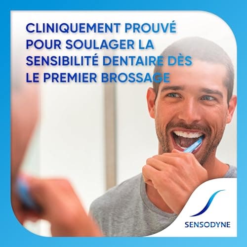 SENSODYNE - Dentifrice Soin Blancheur - Cliniquement Prouvé pour Soulager la Sensibilité Dentaire - Aide à Eliminer les Taches Dentaires Pour des Dents Plus Blanches - 6 x 75 ml - Image 6