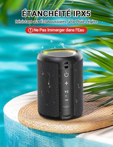 Portable Bluetooth Speaker Mini Wireless Speaker 15W Bluetooth 5.3 Powerful Speakers with Pairing TWS 2500mAh 30m 3 Lighting Effects IPX5 AUX TF Card Parties Parties Outdoor Travel - Image 7