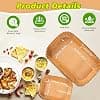 225PCS Papier Cuisson Air Fryer Liners Pour Ninja Foodi Flex 10,4L AF500EU, Papier Friteuse Jetable Air Fryer Accessories Plat Pour Ninja Flex AF500EUCP/Cosori Air Fryer 10L Twinfry/Cecotec 9L - Image 7