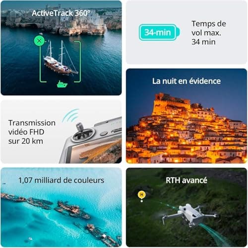 DJI Mini 4 Pro Fly More with DJI RC 2 + Card Care Refresh 1-Year Plan, Foldable Mini Drone with 4K Camera, Under 0.549 lb/249g, 34min Flight Time, 2 Extra Batteries, C0 - Image 6