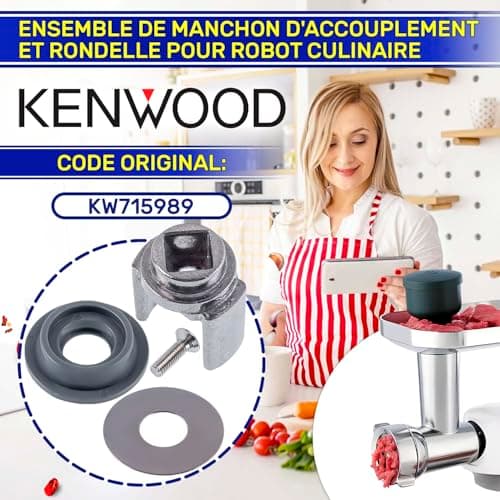 MONTERAL Set of Coupling Sockets and Washers for Kitchen Processor with Original Code KW715989 for Kenwood - Image 3