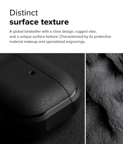 Ringke Onyx Magnetic Case for AirPods 4 Anti-slip Anti-Scratch TPU Case Protective Cover with Carabiner AirPods 4 Accessories - Black - Image 4