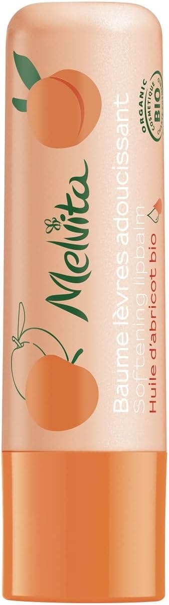Melvita - Apricot Smoothing Lip Balm - Moisturizing Care - Instantly moisturizes, protects and smooths, Apricot oil - Natural - 5 ml