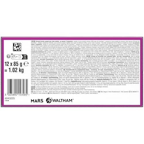 WHISKAS Cat Meal - 48 Freshness Sachets (Pack of 4 Packs 12 x 85g) - Favorite Fish (4 Varieties) - Food for Adult Cats in Jelly - Image 6