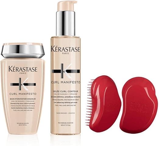 KÉRASTASE Curl Manifesto - Gentle Hydration Bath - Gentle Cream Shampoo - Shine & Definition - Manuka Honey & Ceramides - Curly, Curly & Kinky Hair - Sulfate Free - 250 ml