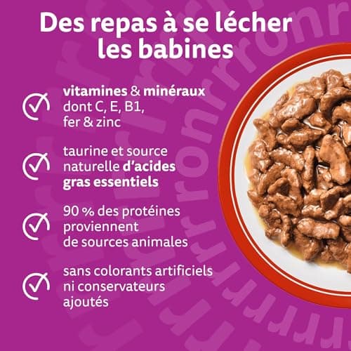 WHISKAS Les Mepas Classiques Wet Food in Adult Cat Sauce 24 x 85g (Pack of 2) 48 Sachets - Image 5