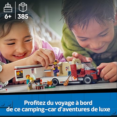 LEGO City Adventure Motorhome Building Set for Boys and Girls from 6 Years + Includes Baby, Accessories and Guitar - Birthday Gift Idea for Adventurers 60454 - Image 3