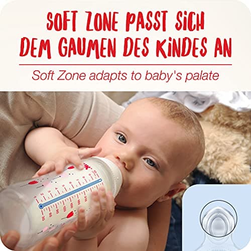 NUK First Choice+ Disney Baby Bottle | 0-6 Months | Temperature Display | 300ml Bottle with Anti-Colic Valve | BPA Free | Silicone Teat | Winnie the Pooh (Pink) - Image 6