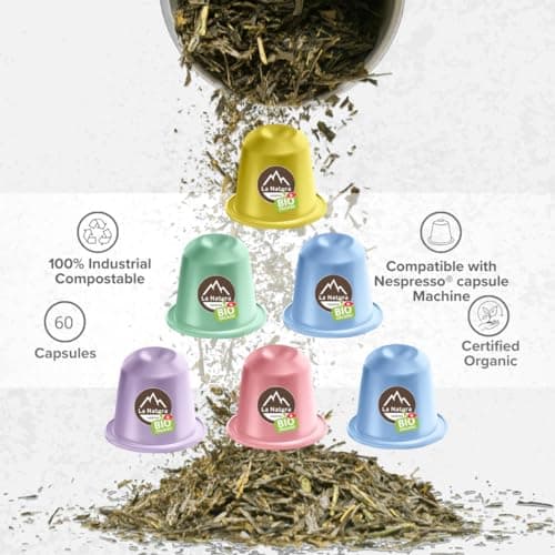 60 x Organic Tea Capsules Compatible with Nespresso - La Natura Lifestyle - Industrial Compostable - Image 7