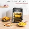 Moulinex Easy Fry air fryer, multicooker and oven, 15 L, 9 programs, oil-free fryer, 3 cooking levels, compact, extra crisp, black, AL556DF0, stainless steel - Image 4