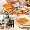 Silicone Air Fryer Mould for Ninja, Air Fryer Accessories for Ninja Double Stack XL Fryer SL400EU, Dual Zone AF400EU AF451 AF500EU Accessories Air Fryer Ninja 9.5-10.4L, Air Fryer Mould, Grill etc - Image 6