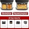180pcs Air Fryer Baking Paper for Ninja Foodi Flex 10.4 L AF500EU,Heat-Resistant, Oil Resistant, Air Fryer Paper Suitable for 10.4L and 10L Air Fryers - Image 4